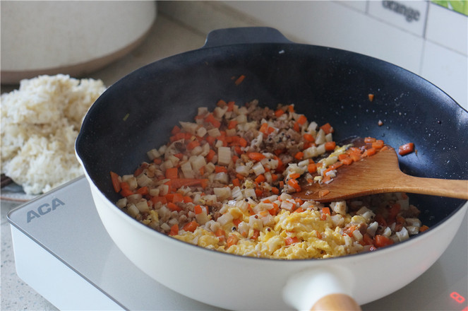 Lotus Root and Carrot Fried Rice recipe