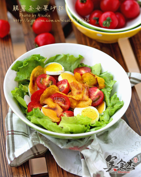 Crispy Potato Cherry Tomato Salad recipe