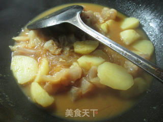 Beef Tendon Vermicelli Boiled Potatoes recipe