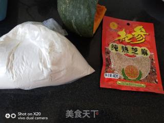 Pumpkin Glutinous Rice Sesame Balls recipe