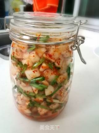 Korean Radish Kimchi (chili Sauce Version) recipe