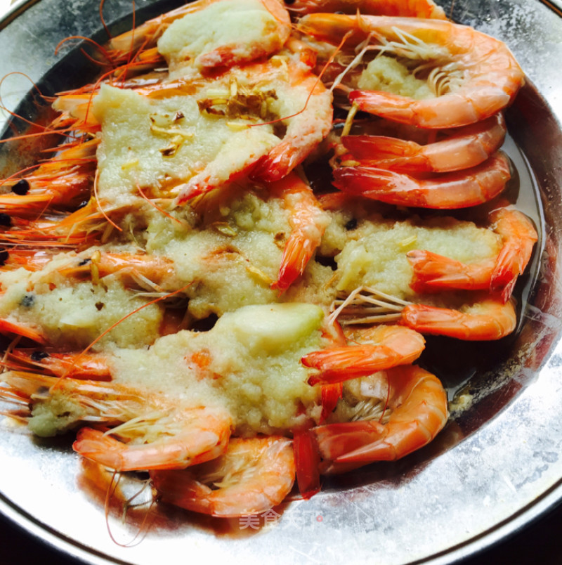 Steamed Shrimp with Garlic recipe