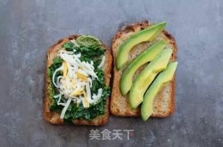 Avocado Spinach Sandwich recipe