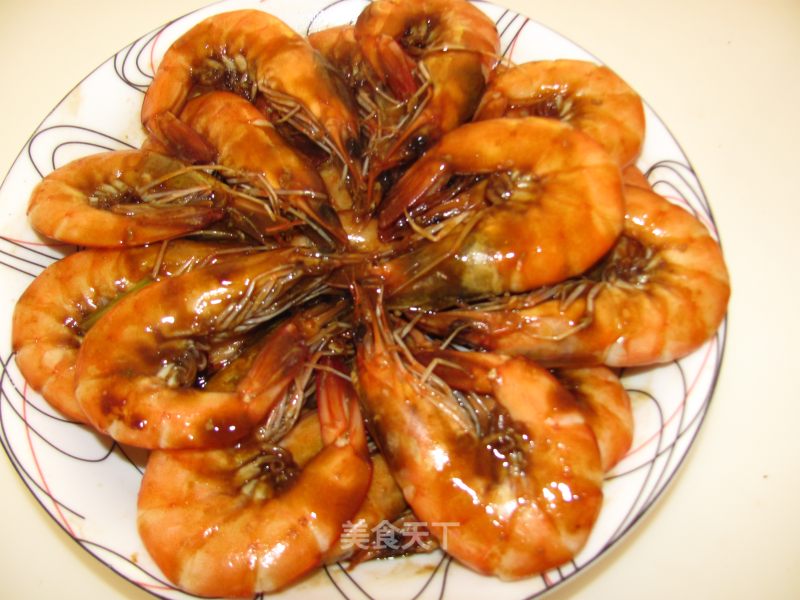 Simple Fried Prawns in Oyster Sauce with Shallots
