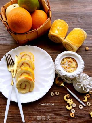 #trust之美#orange Cake Roll recipe