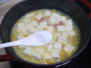 Salted Egg Yolk Tofu Pot recipe