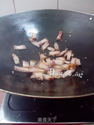 【fried Pork with Snow Pea】 recipe