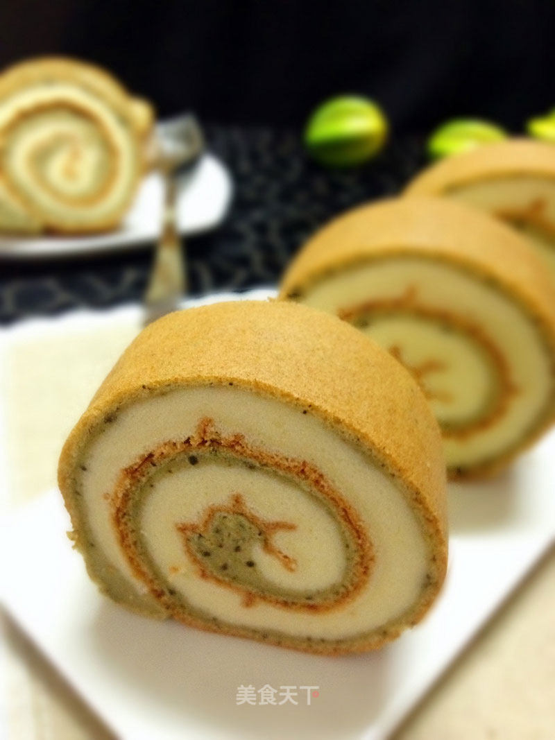 Two-color Cake Roll recipe