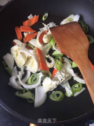 Stir-fried Rice Cake with Spicy Sauce recipe