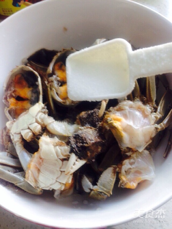 Fried Tofu with Crab recipe