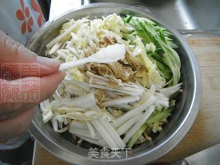 Tofu with Cabbage Heart and Cucumber recipe