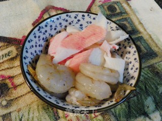 Spicy Cabbage Miso Seafood Tofu Soup recipe