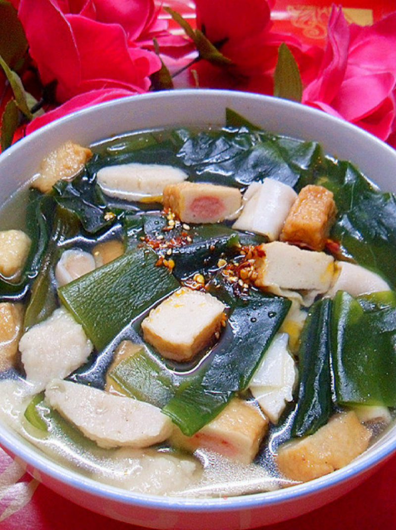 Assorted Fish Ball Seaweed Soup recipe