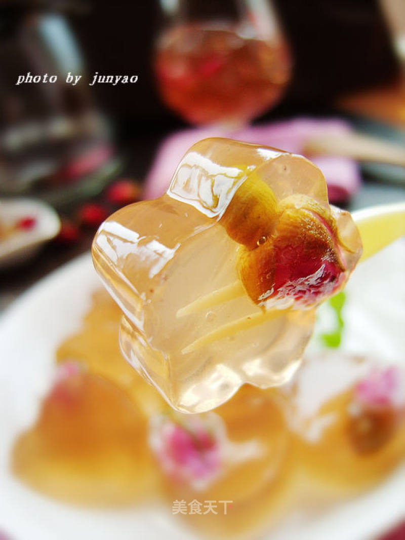 Slimming and Beautifying Desserts-rose Oolong Tea Jelly recipe