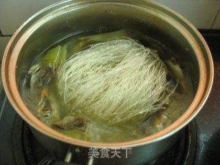 Mustard with Mustard, Salted Fish and Vermicelli in Clay Pot recipe