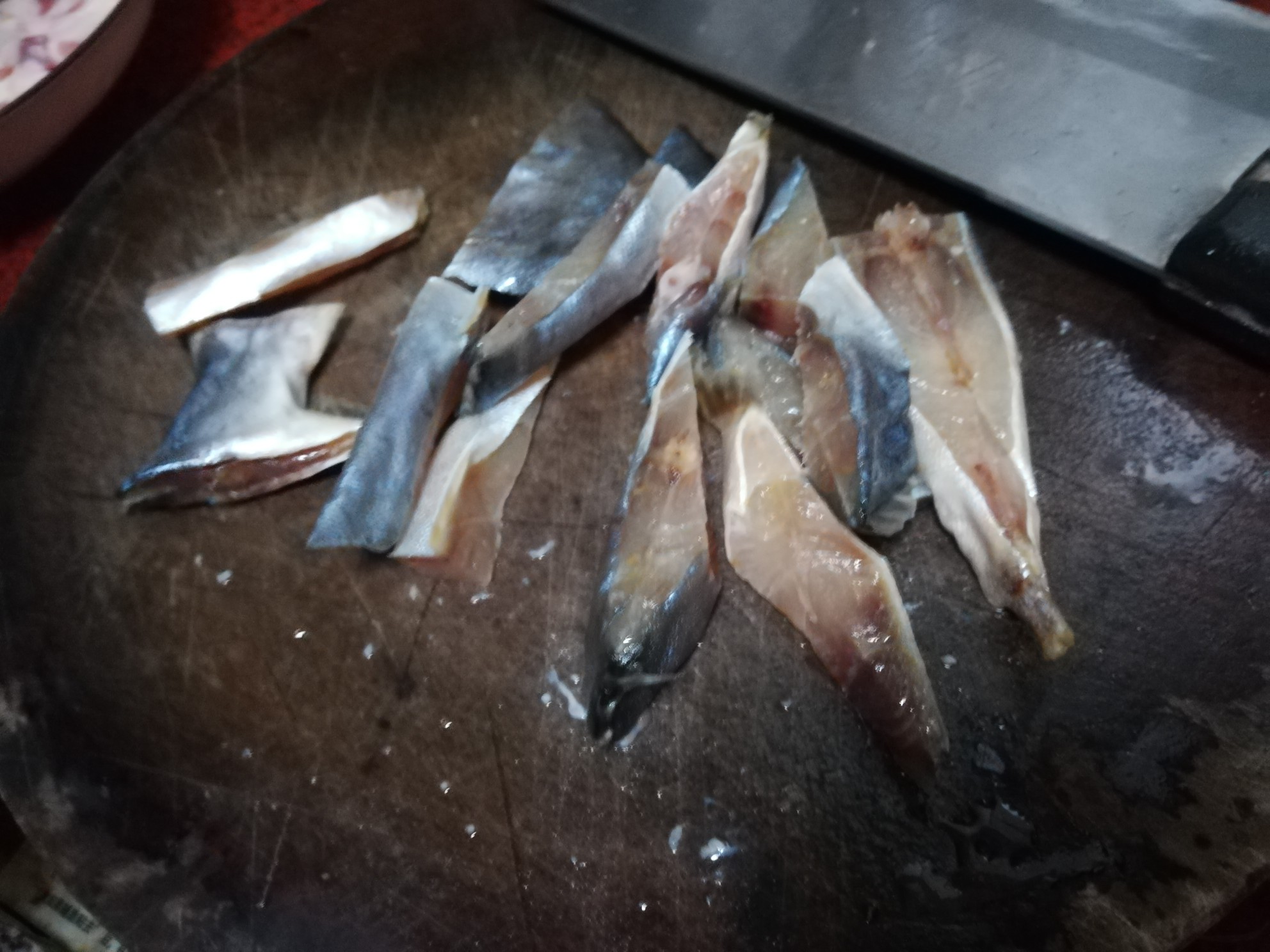 Steamed Dried Fish with Pork Belly recipe