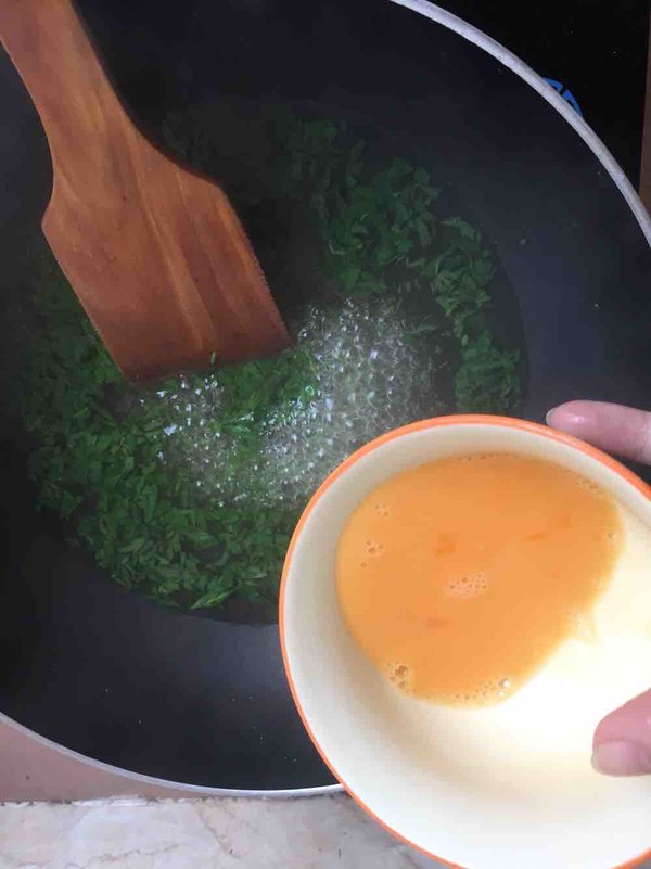 Mugwort Egg Soup recipe