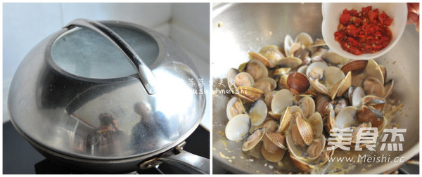 Fried Clams with Chopped Pepper recipe