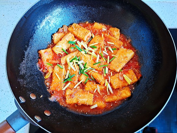 Homemade Tofu in Tomato Sauce recipe