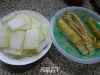 Lamb Tail Bamboo Shoots Boiled Winter Melon recipe