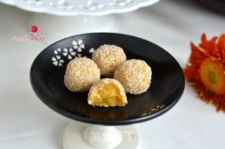 Air Fryer Roasted Sweet Potato Sesame Balls recipe