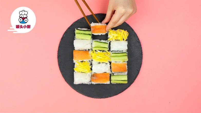 Lazy No-roll Box Sushi recipe