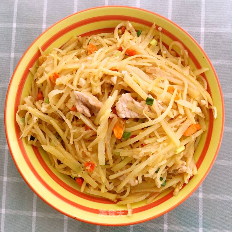 Sour and Spicy Potato Shredded Pork recipe