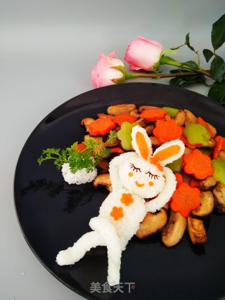 Little Bunny’s Dream [fun Cartoon Bento] recipe