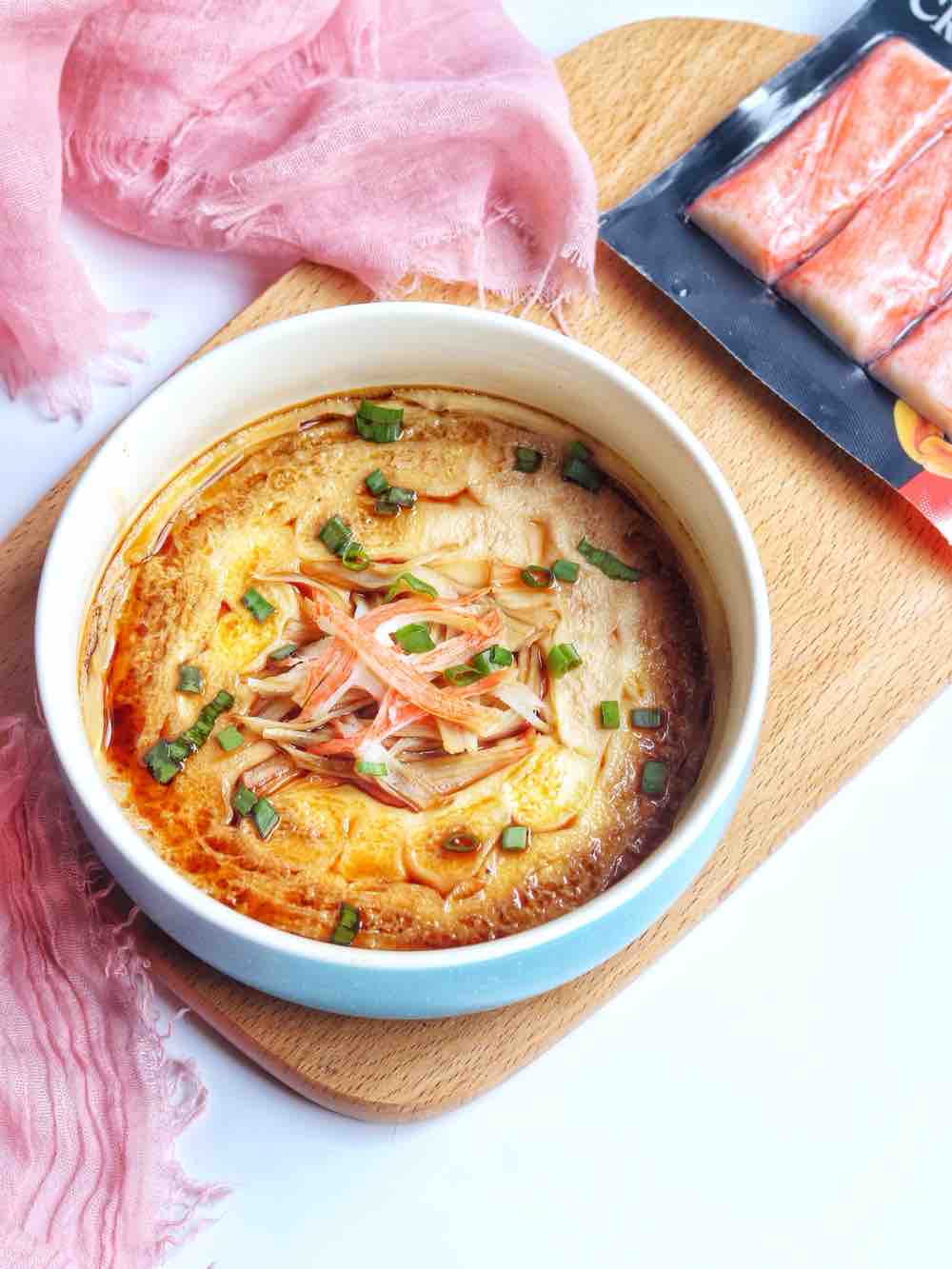 Crab Stick Steamed Egg recipe