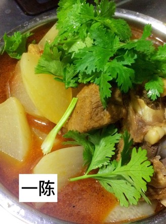 Braised Lamb and Radish Soup