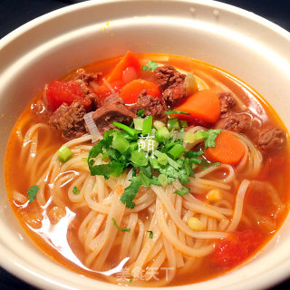 Tomato Sirloin Soup, Tomato Sirloin Noodles recipe