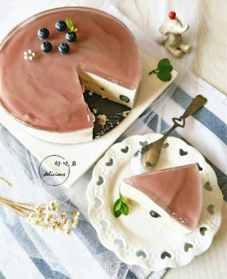 Blueberry Mirror Mousse Cake recipe