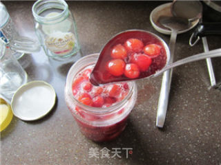 Sweetened Cherries and Cherry Jam recipe