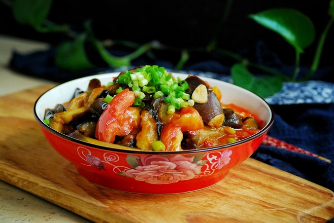 Grilled Eggplant with Tomatoes recipe