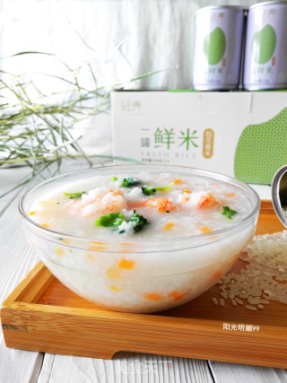 Vegetable Shrimp Congee recipe