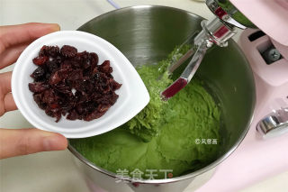 Matcha Cranberry Mochi recipe