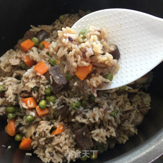 Stewed Rice with Beef and Seasonal Vegetables recipe