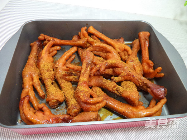 Spicy Grilled Chicken Feet recipe