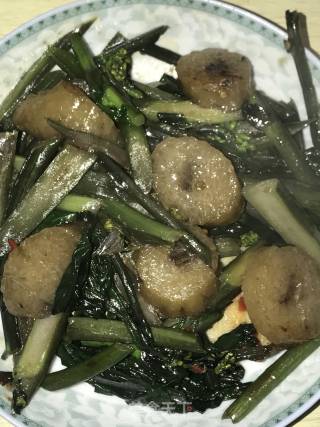 Stir-fried Zongzi with Red Cabbage Moss recipe