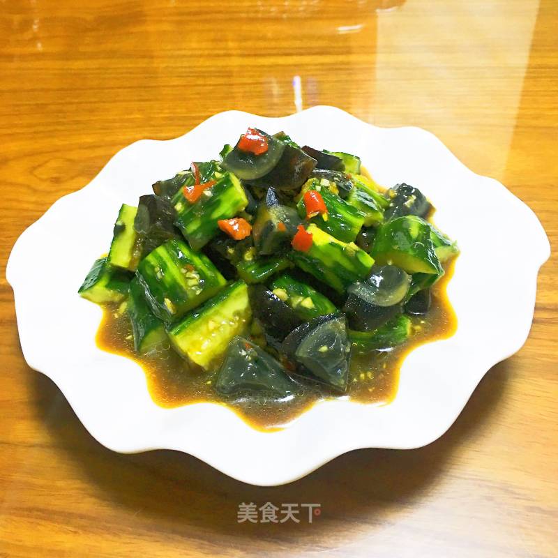 Preserved Egg with Cucumber recipe