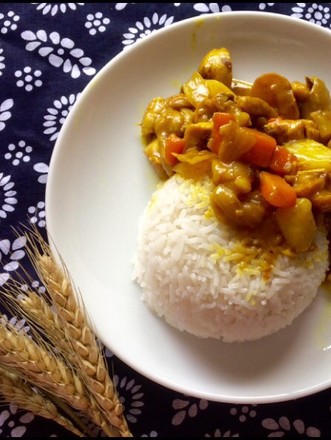 Curry Chicken Rice with Coconut Milk recipe