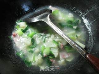 Bacon, Green, Cauliflower Soup recipe