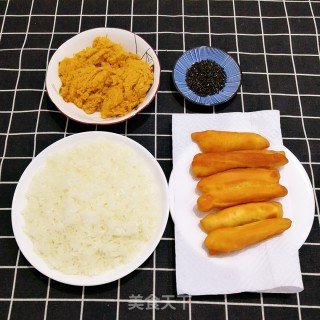 Glutinous Rice and Pork Floss Wrapped You Tiao recipe
