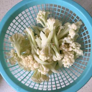 Griddle Fried Pork with Organic Cauliflower recipe