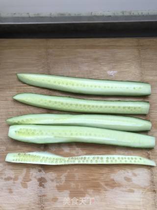 Cucumber Strips with Secret Sauce recipe
