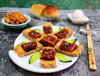 Pan-fried Eel Tofu#酸甜美食# recipe