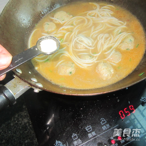Rice Noodles with Fish Balls recipe
