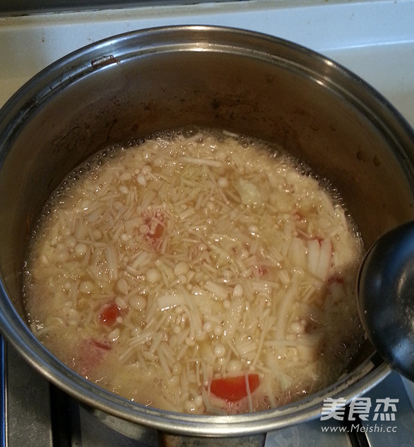 Enoki Mushroom Miso Soup recipe