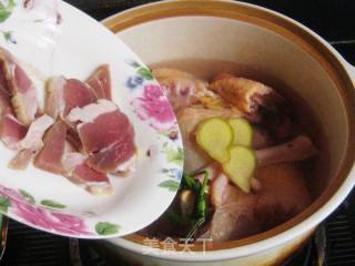 Lotus Root and Bacon Grass Chicken Soup recipe