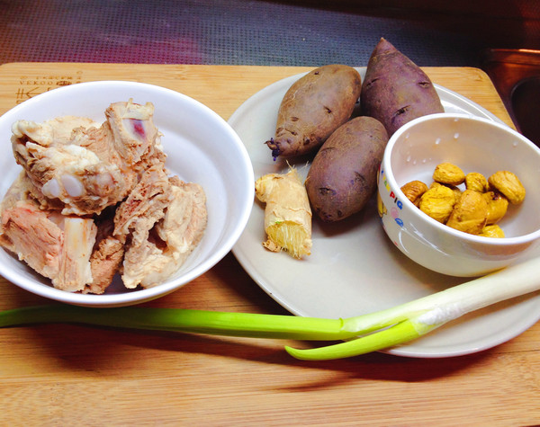 Braised Pork Ribs with Chestnut Potatoes recipe